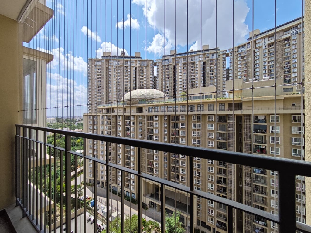 Balcony invisible grill support image placeholder