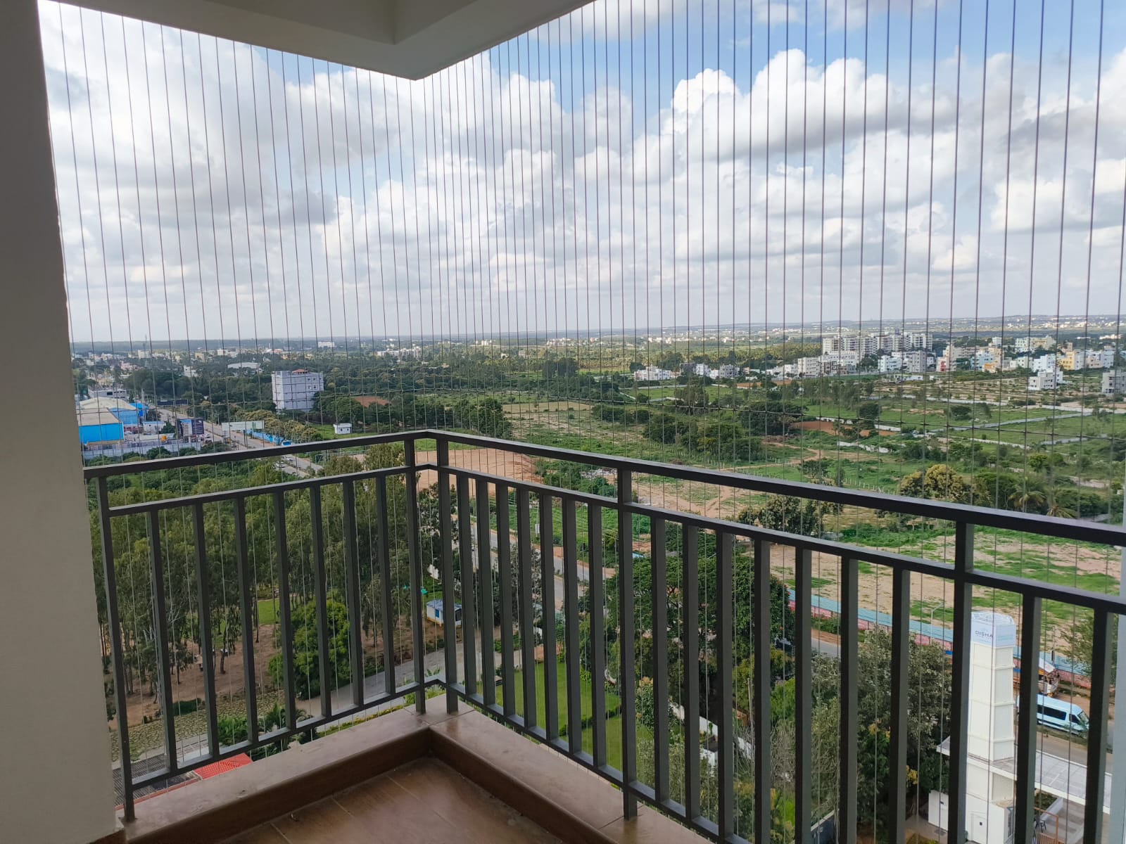 Invisible grill balcony installation in Chennai